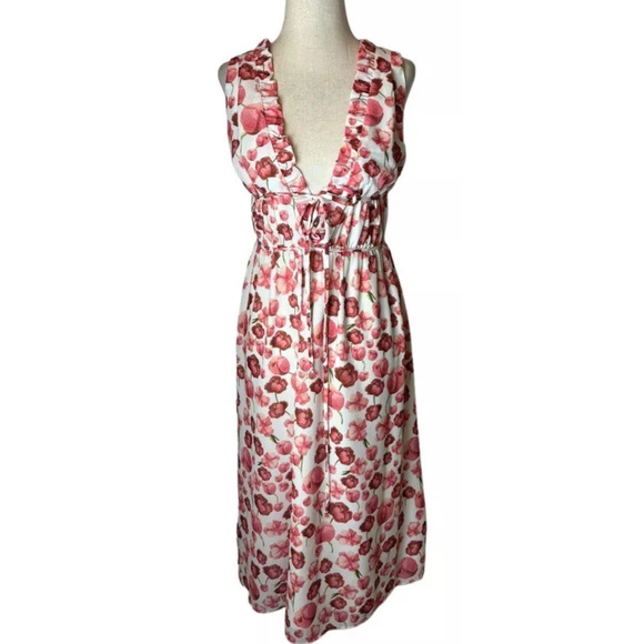 Samantha Sipos Strawberry Floral Dress EUC Size Small - Picture 6 of 6
